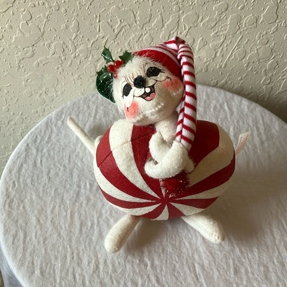 Annalee: Vintage 2004 Christmas Peppermint Mouse- 6" - Picture 1 of 16